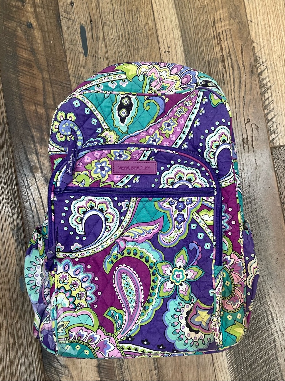 Vera Bradley Campus Backpack Heather Paisley